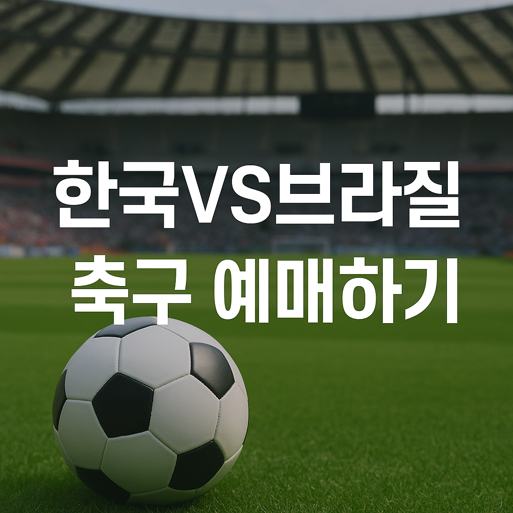 한국VS브라질 축구 예매