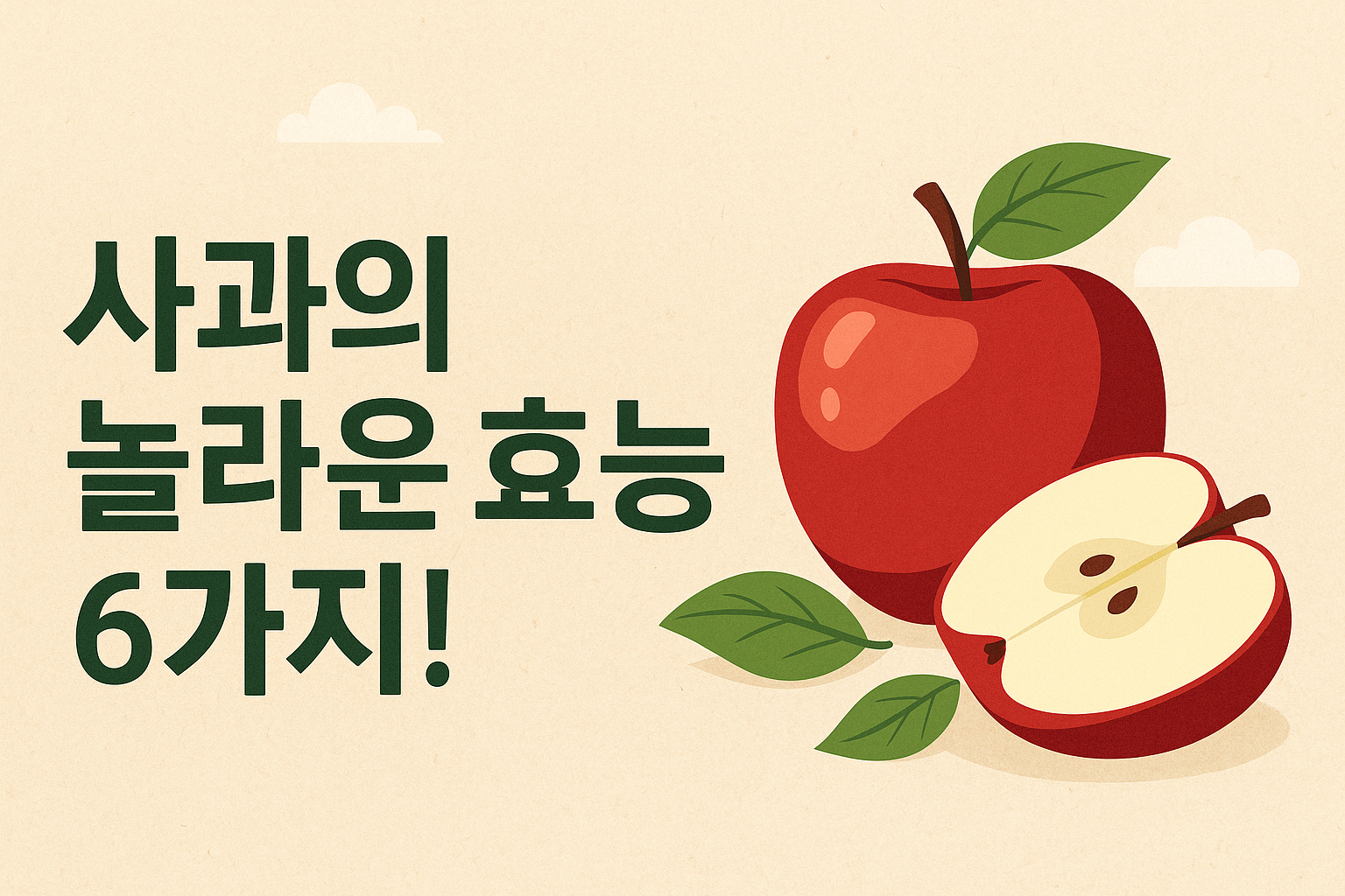 사과의 놀라운 효능 6가지! 매일 먹어야 하는 이유